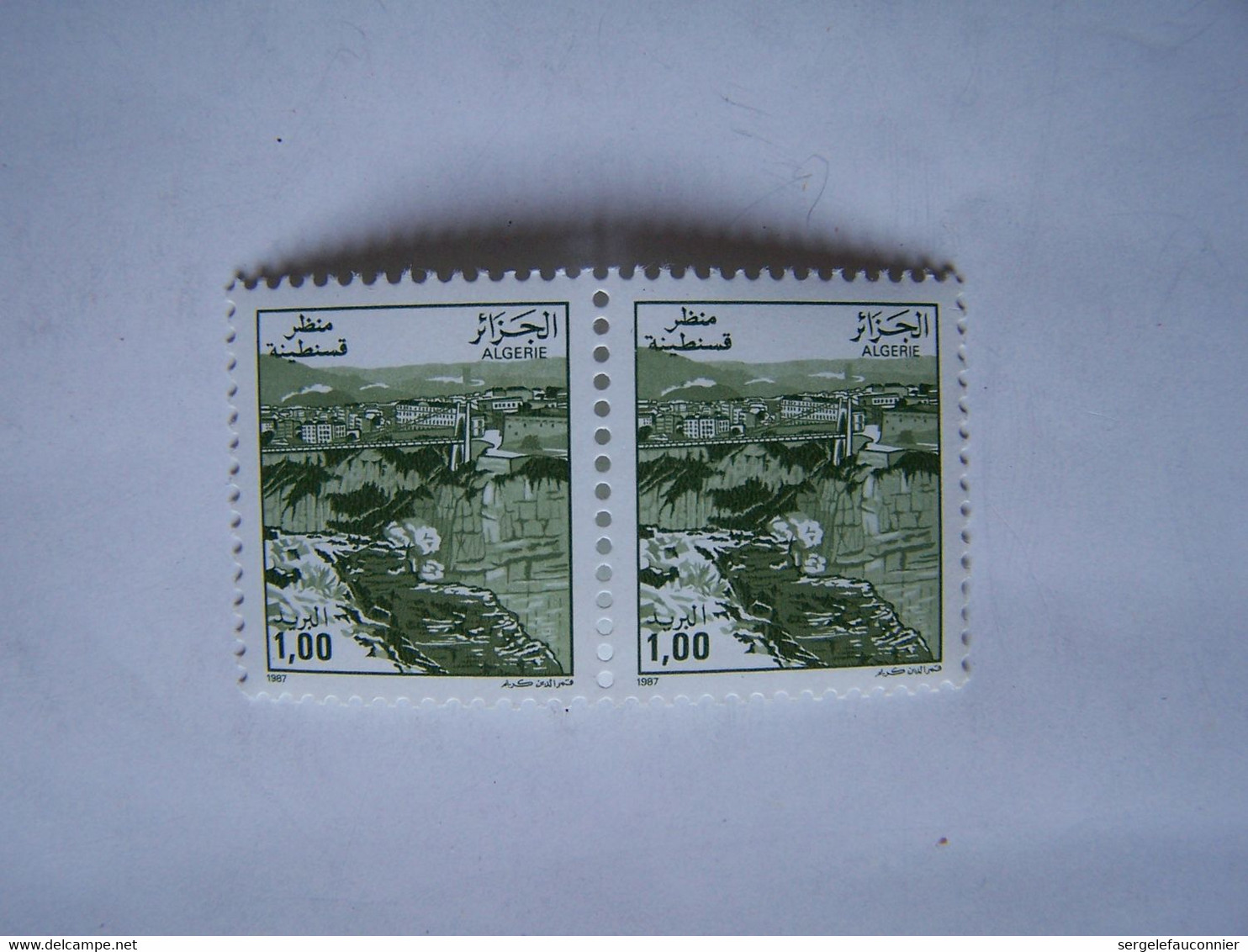 ALGERIE 1989 NEUFS 4 X 2 VUES D'ALGERIE AVANT 1830 - Algérie (1962-...)