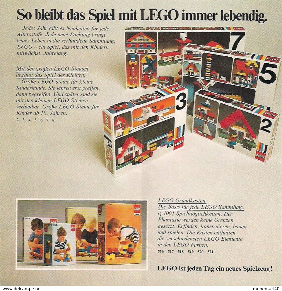 LEGO SYSTEM - CATALOGUE - NEUE SPIELIDEEN VON  LEGO - 1975. - Kataloge