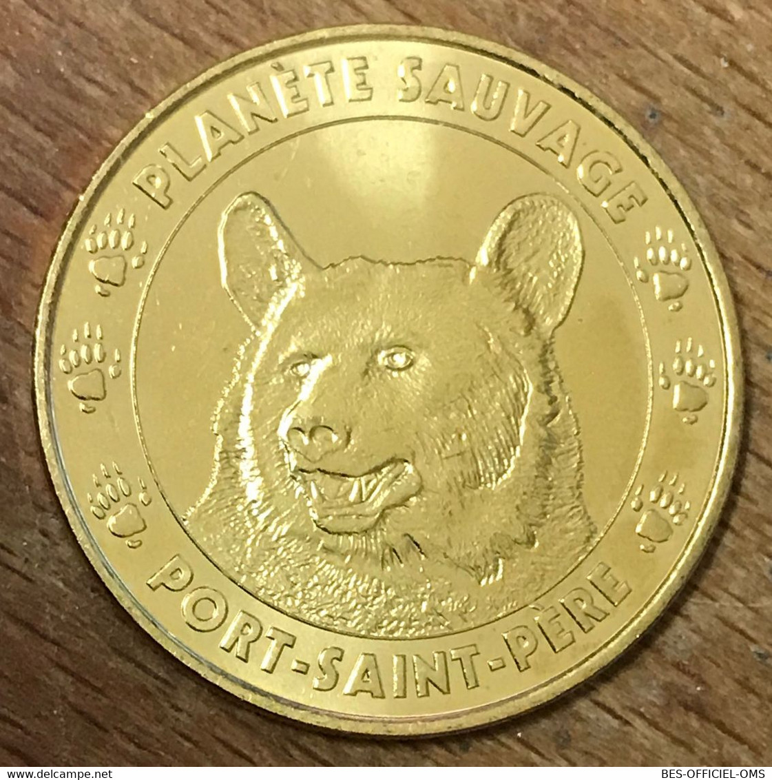 44 PORT SAINT PÈRE PLANÈTE SAUVAGE L'OURS MINI MÉDAILLE MONNAIE DE PARIS 2018 JETON TOURISTIQUE MEDALS COINS TOKENS - 2018