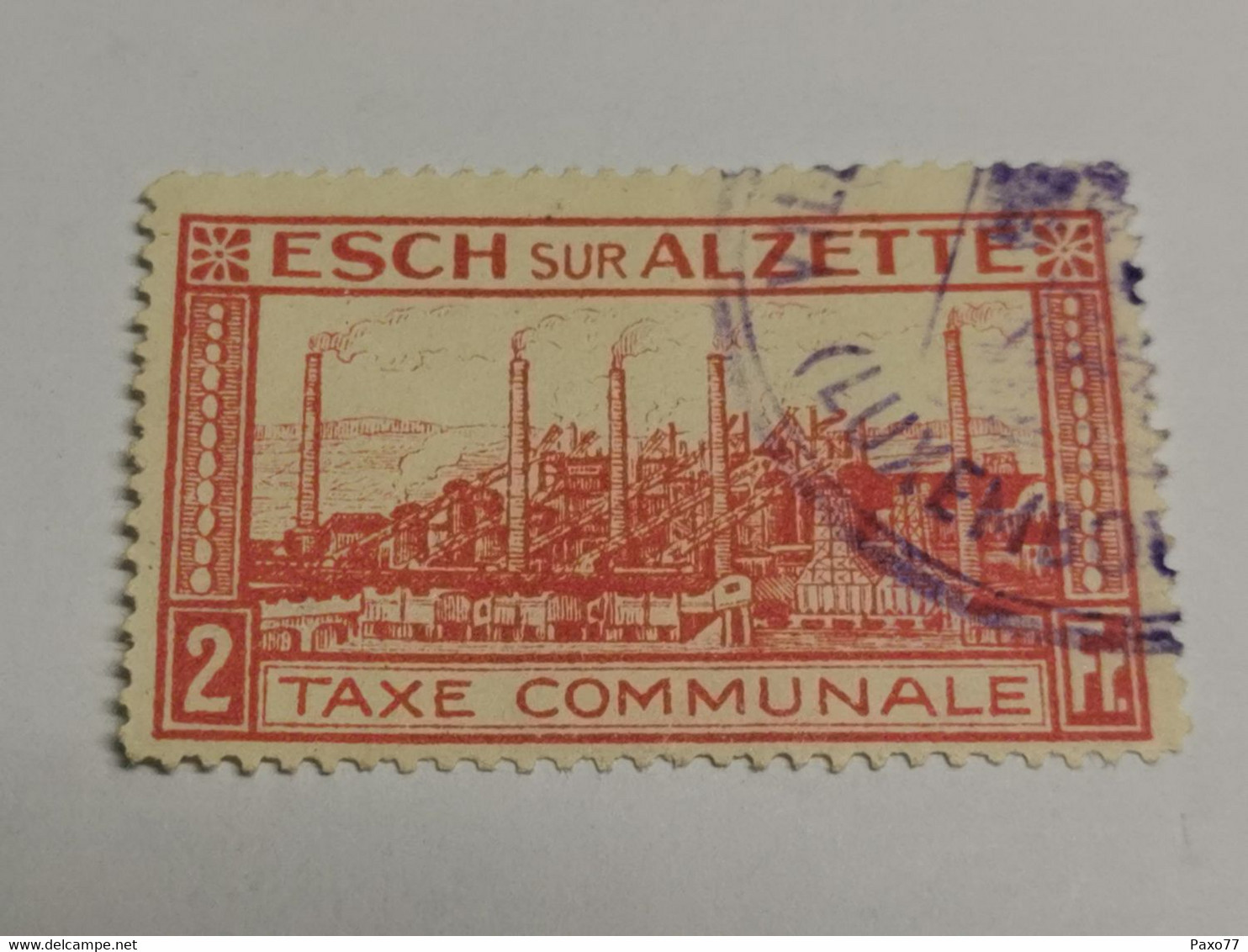 Timbre Taxe Communale 2F Esch-Alzette - Impuestos