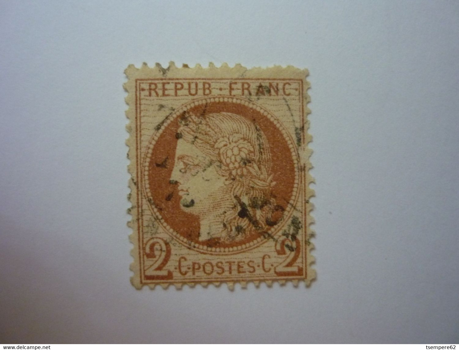 YT 51 - CERES 2c Rouge-brun - Obl - 1871-1875 Ceres