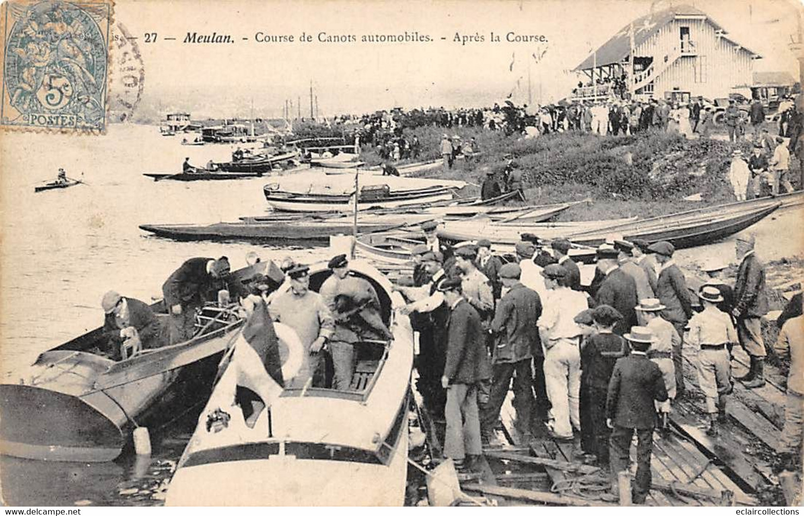 Meulan            78        Courses De Canots Automobiles. Après La Course      (voir Scan) - Meulan