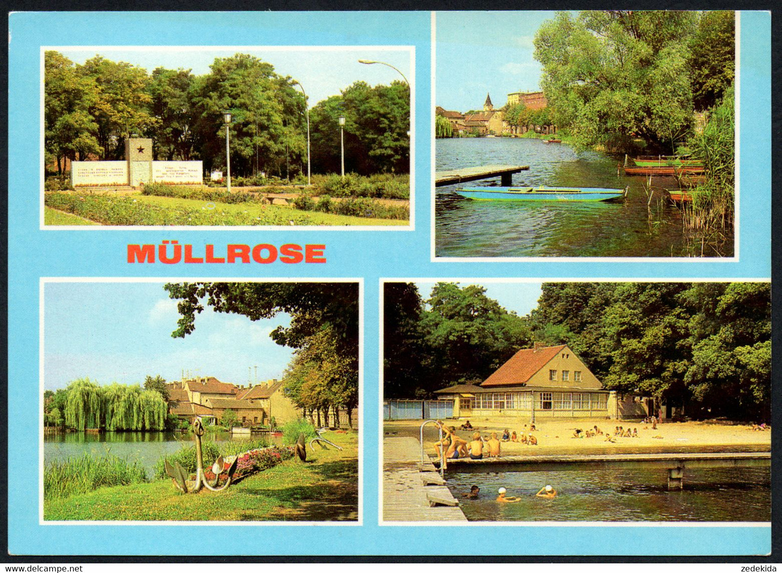 E7555 - TOP Müllrose - Freibad Ehrenmal - Bild Und Heimat Reichenbach - Müllrose