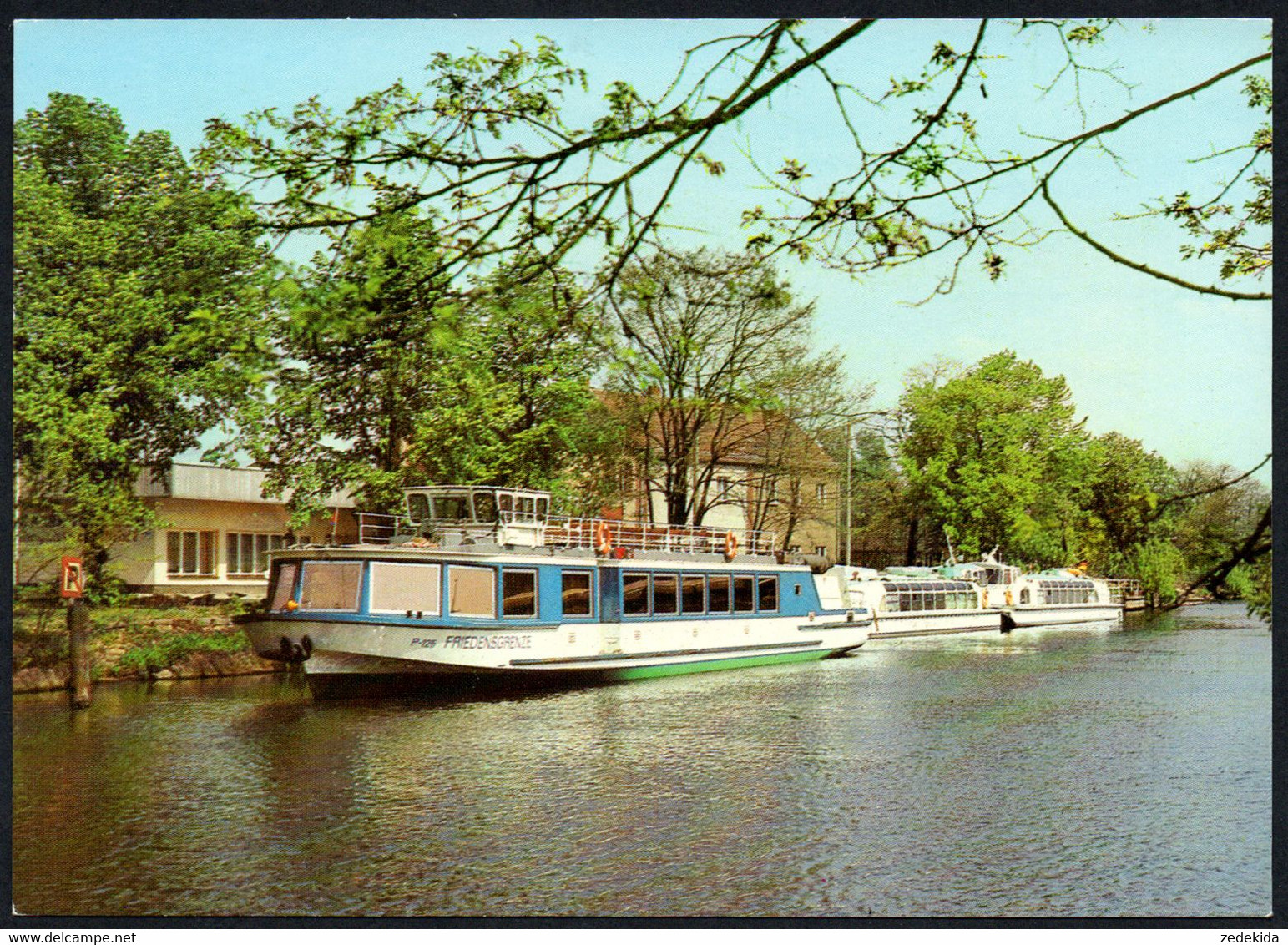 E7561 - TOP Eisenhüttenstadt Weiße Flotte Fahrgastschiff Friedensgranze - Bild Und Heimat Reichenbach - Eisenhüttenstadt