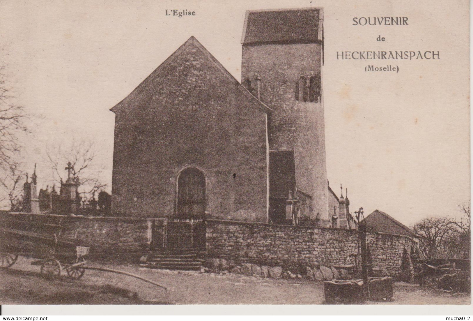 57 - ERNESTVILLER - HECKENRANSBACH - L'EGLISE - CARTE RARE - Altri & Non Classificati