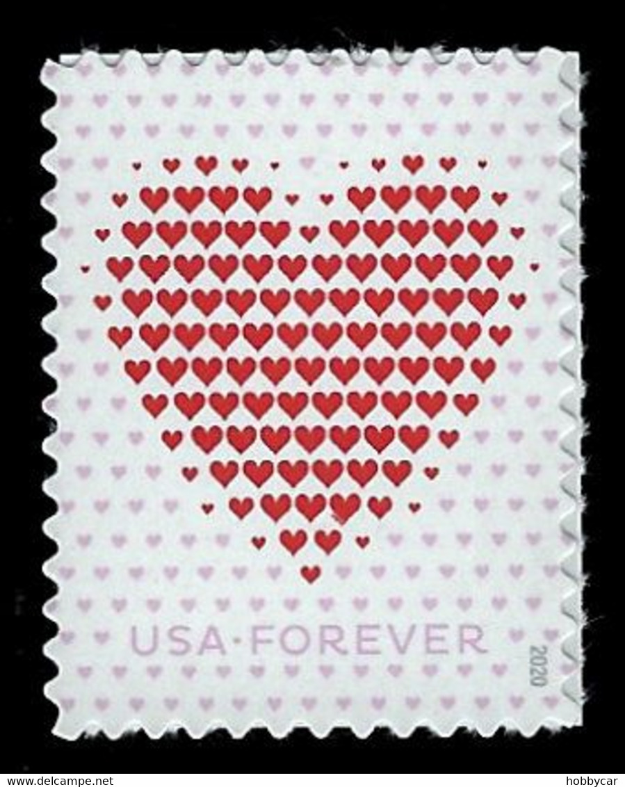 USA, 2020, 5431, Love/Heart, Single, Forever, MNH, VF - Nuevos