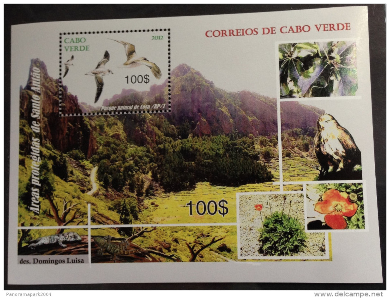 Cabo Verde 2012 - Areas Protegidas De Santo Antao Birds Of Prey Raubvögel Rapaces Oiseaux Vögel Sheet Block Bloc MNH - Eagles & Birds Of Prey