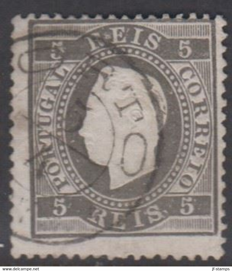 1871. Luis I. 5 REIS Perforated 13½. (Michel 34xC) - JF413792 - Oblitérés