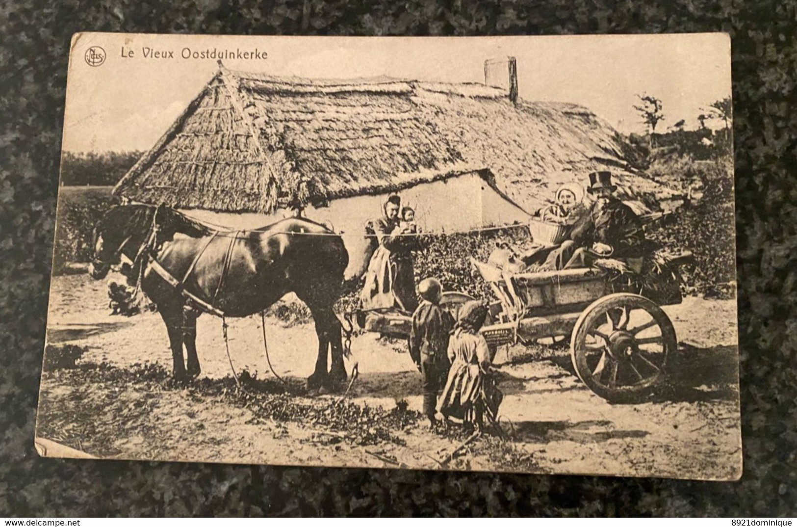 OOSTDUINKERKE - Le Vieux Oostduinkerke - Attelage Paisan  - Gelopen 1914 - Edit. Em. Legein Theyus - Oostduinkerke