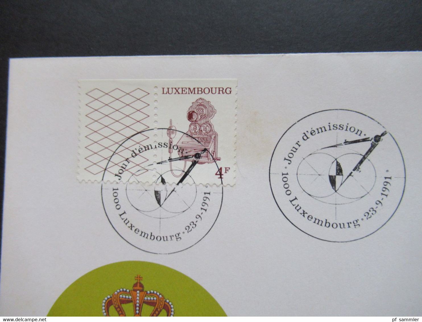 Luxemburg 1981 - 1991 5 Belege / FDC Auch 1x Einschreiben Reco Clervaux Mit Springbrunnen Nr. 1250 Eckrandstück - Covers & Documents