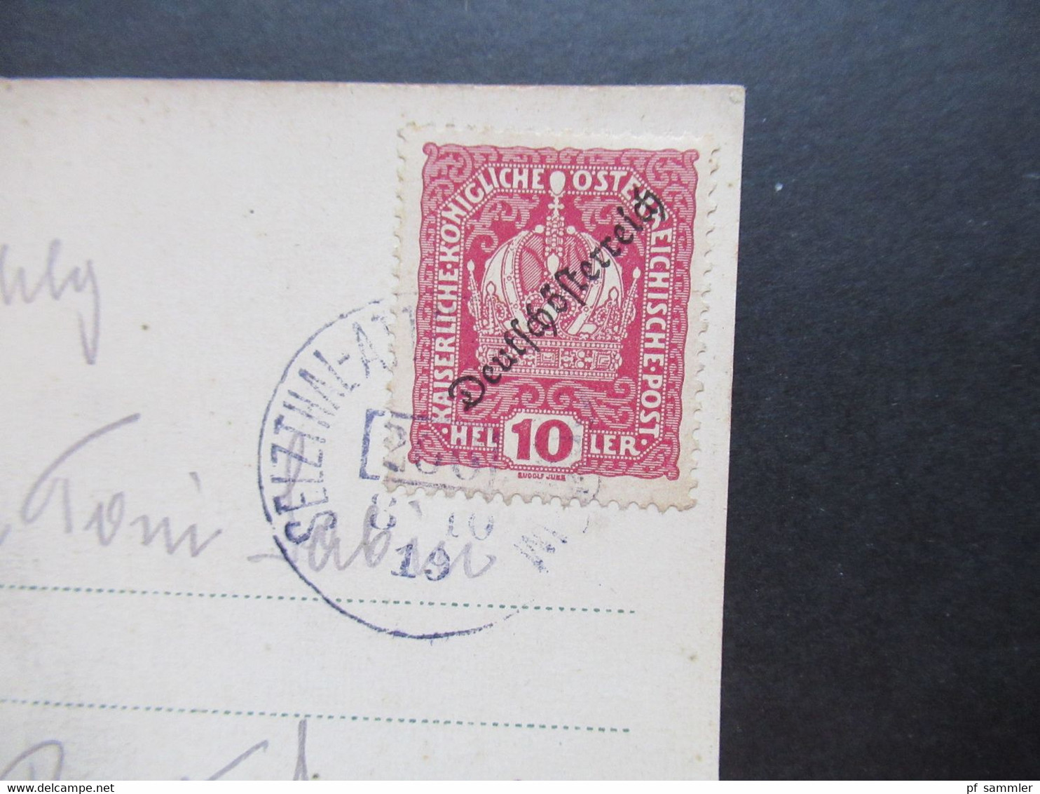 Österreich 1919 AK Steyrsee Mit Traweng Im Todten Gebirge Bahnpost Stempel Selzthal....Nr. 266 - Cartas & Documentos