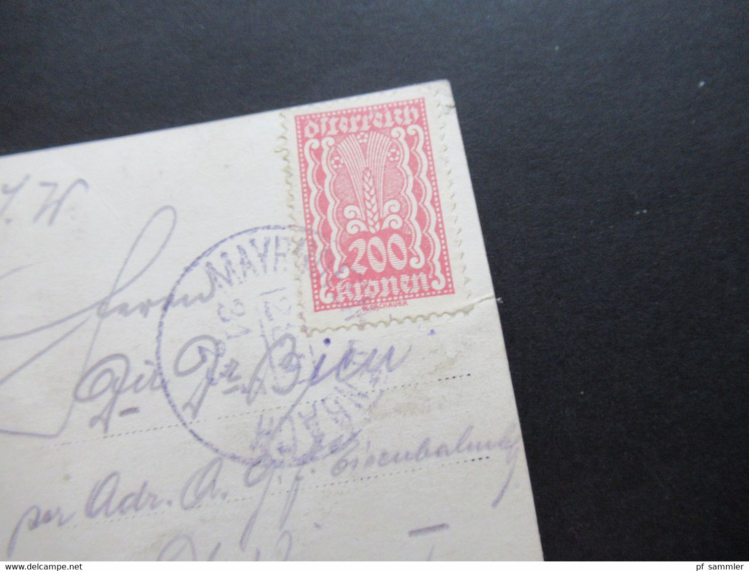 Österreich 1923 AK Mayrhofen Bahnpost Stempel Mayrhofen.... Zug 284 - Cartas & Documentos