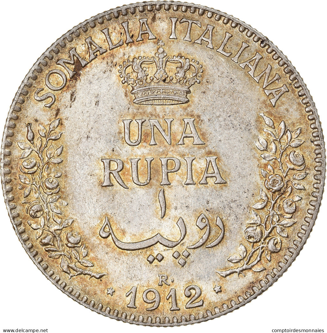 Monnaie, ITALIAN SOMALILAND, Vittorio Emanuele III, Rupia, 1912, Rome, SPL - Somalia