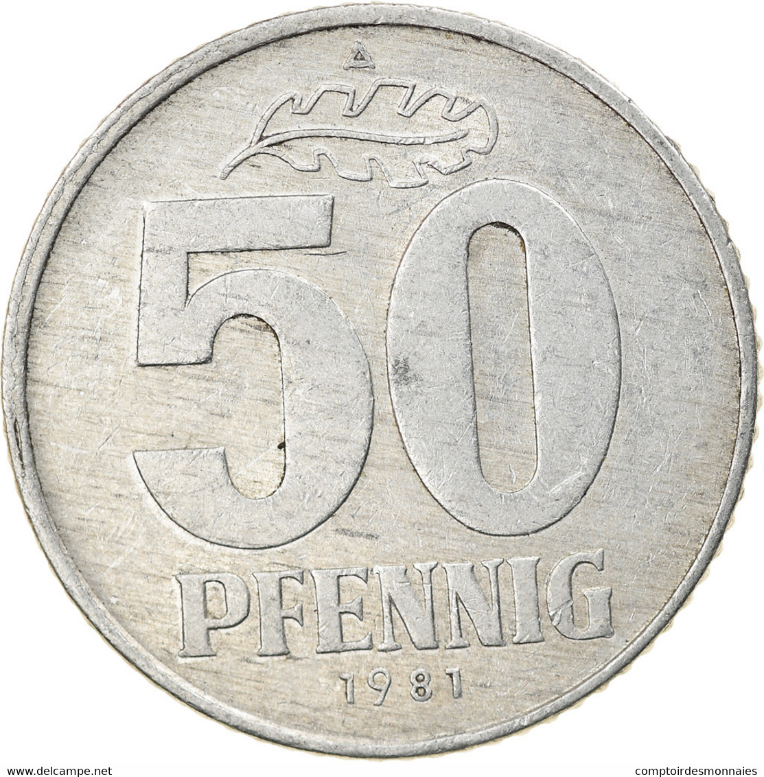 Monnaie, GERMAN-DEMOCRATIC REPUBLIC, 50 Pfennig, 1981, Berlin, TTB, Aluminium - 50 Pfennig