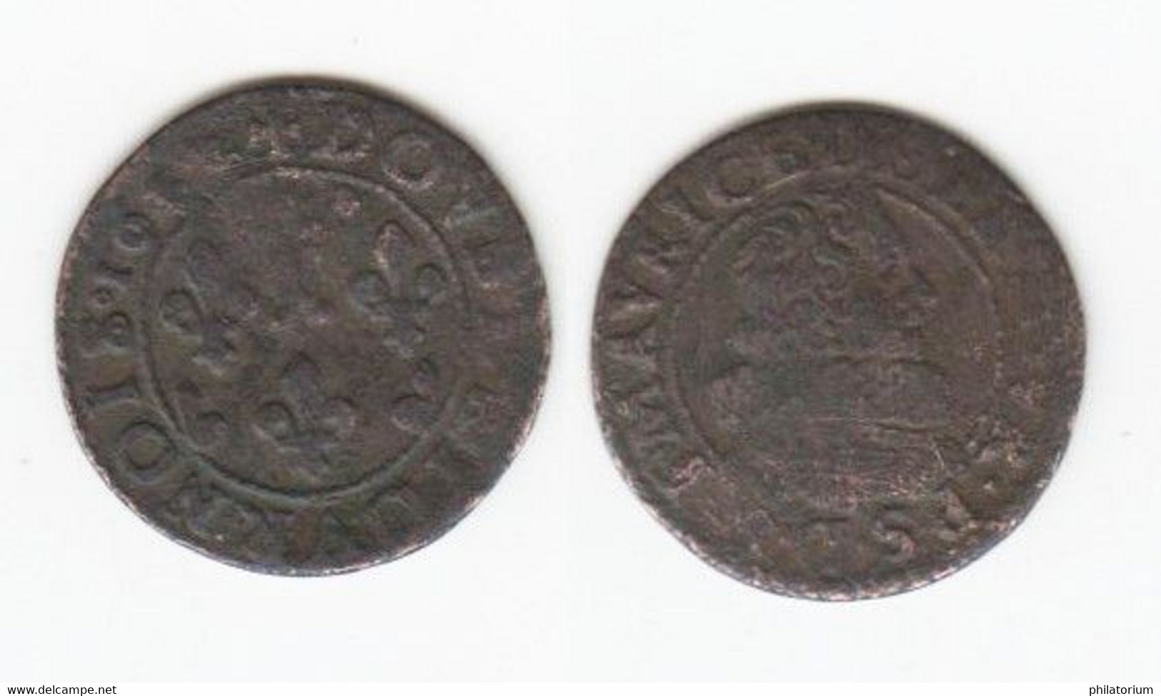 France Double Tournois De SEDAN; Frédéric Maurice De La TOUR D'AUVERGNE; Grande Fraise; 1632 ?; CGKL#566 - Autres & Non Classés