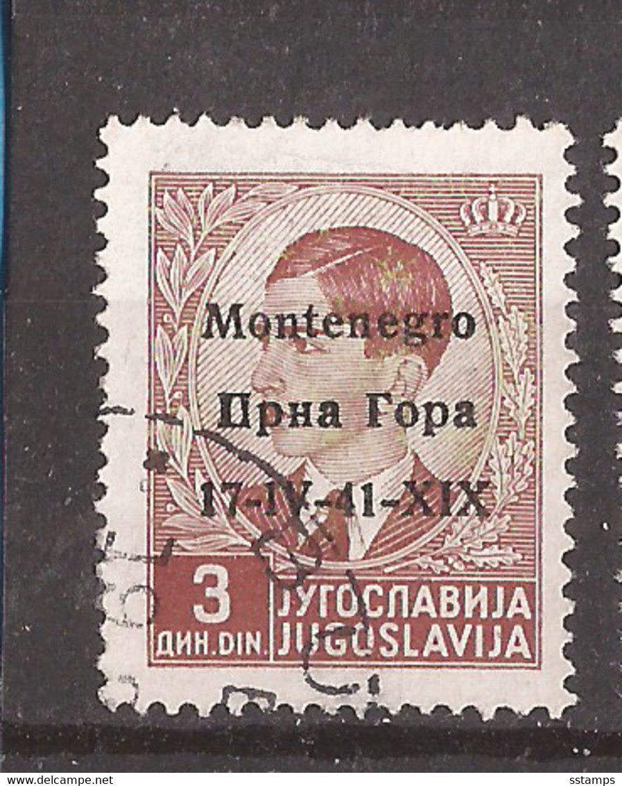 2021-03 -01 ITCGOK   1941 ITALIA MONTENEGRO OCCUPAZZIONE ERROR -P- EXCELLENT QUALITY FOR THE COLLECTION  USED - Montenegro