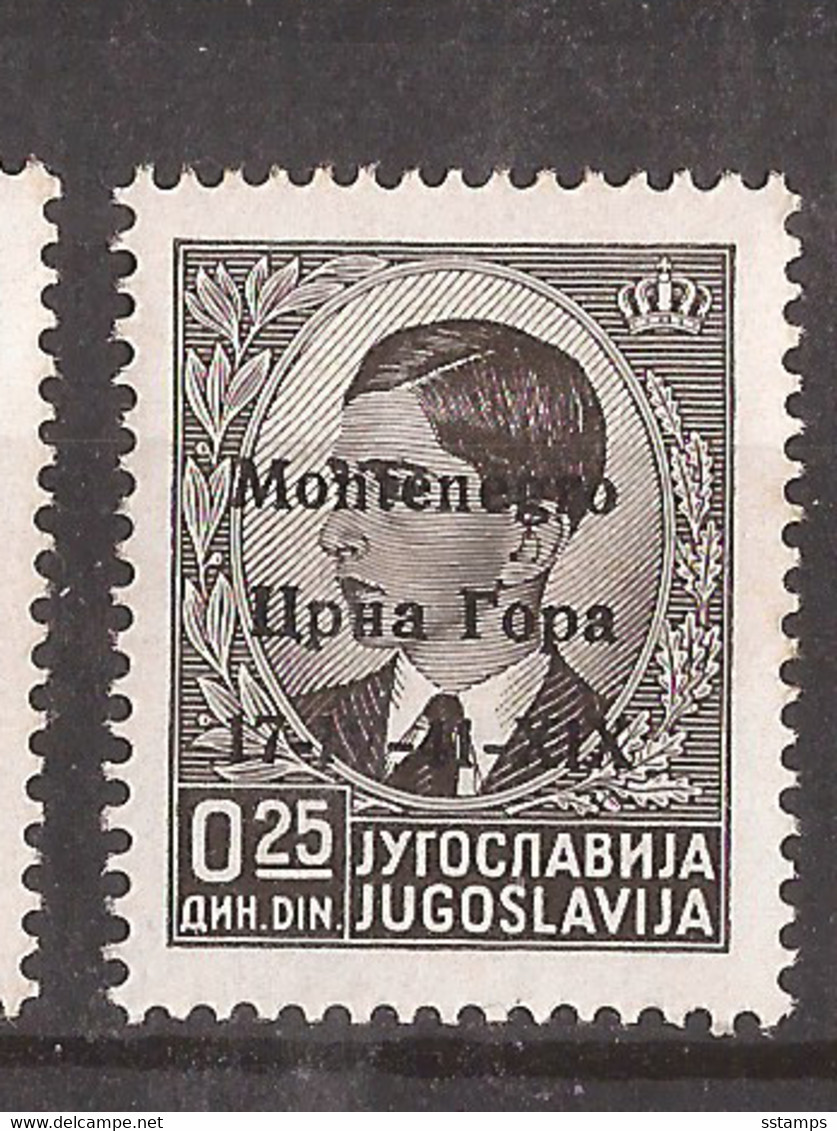 2021-03 -01 ITCGOK   1941 ITALIA MONTENEGRO OCCUPAZZIONE EXCELLENT QUALITY FOR THE COLLECTION  MNH - Montenegro