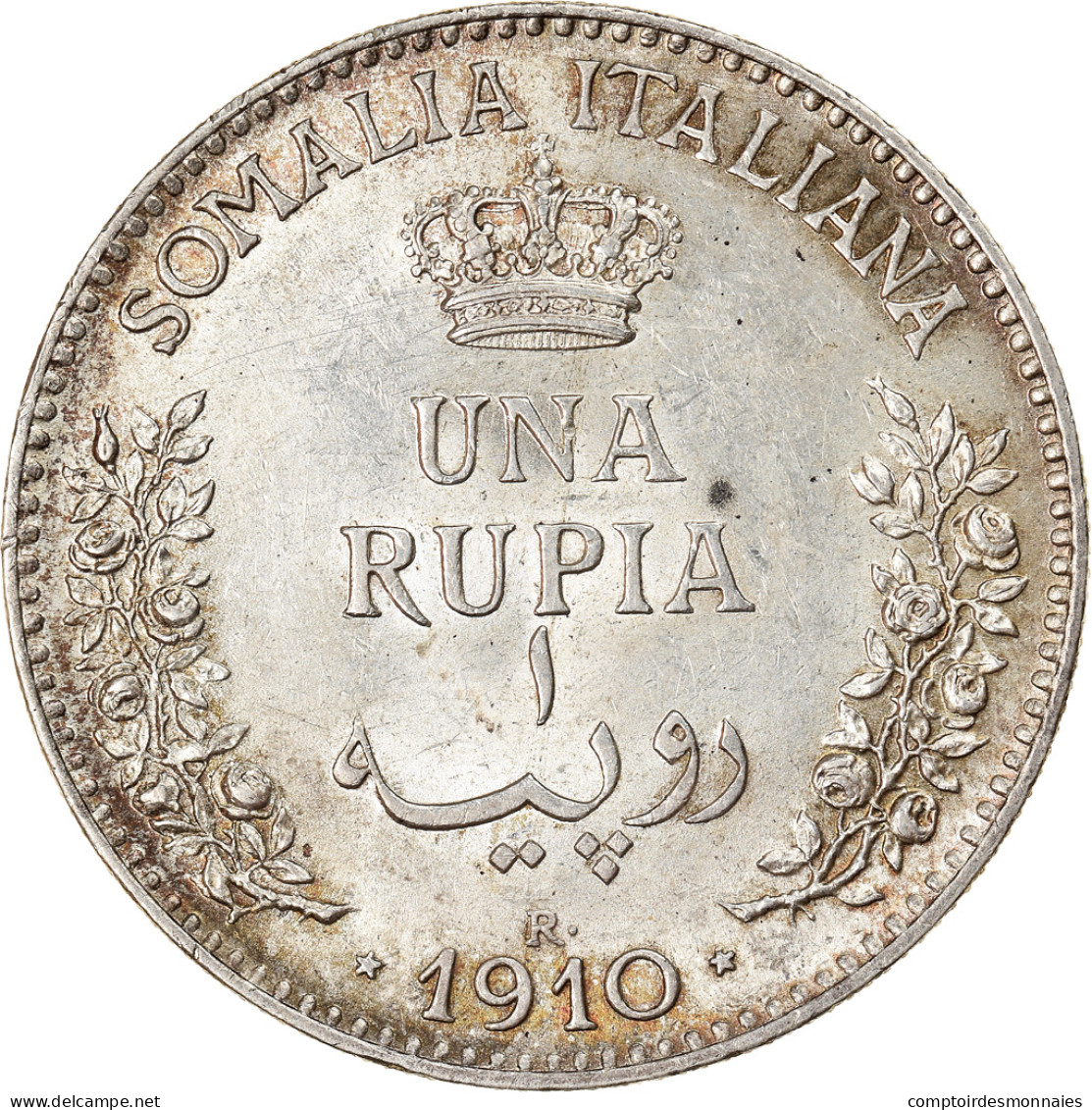 Monnaie, ITALIAN SOMALILAND, Vittorio Emanuele III, Rupia, 1910, Rome, SPL - Somalië