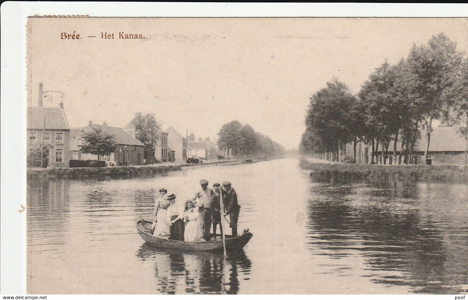 Bree : Het Kanaal 1921 ( Met 6 In Een Klein Bootje ) - Bree