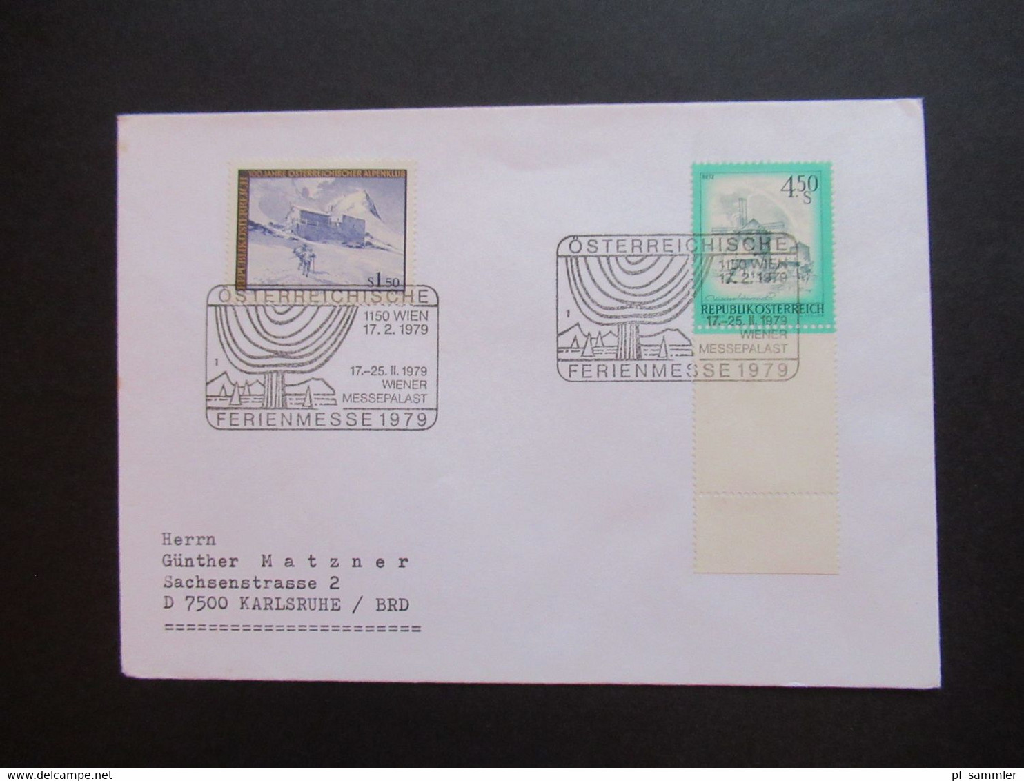 Österreich 1979 Sonderbelege / Sonderstempel Freimarken Schönes Österreich Mit Unten Anhängendem Leerfeld - Briefe U. Dokumente