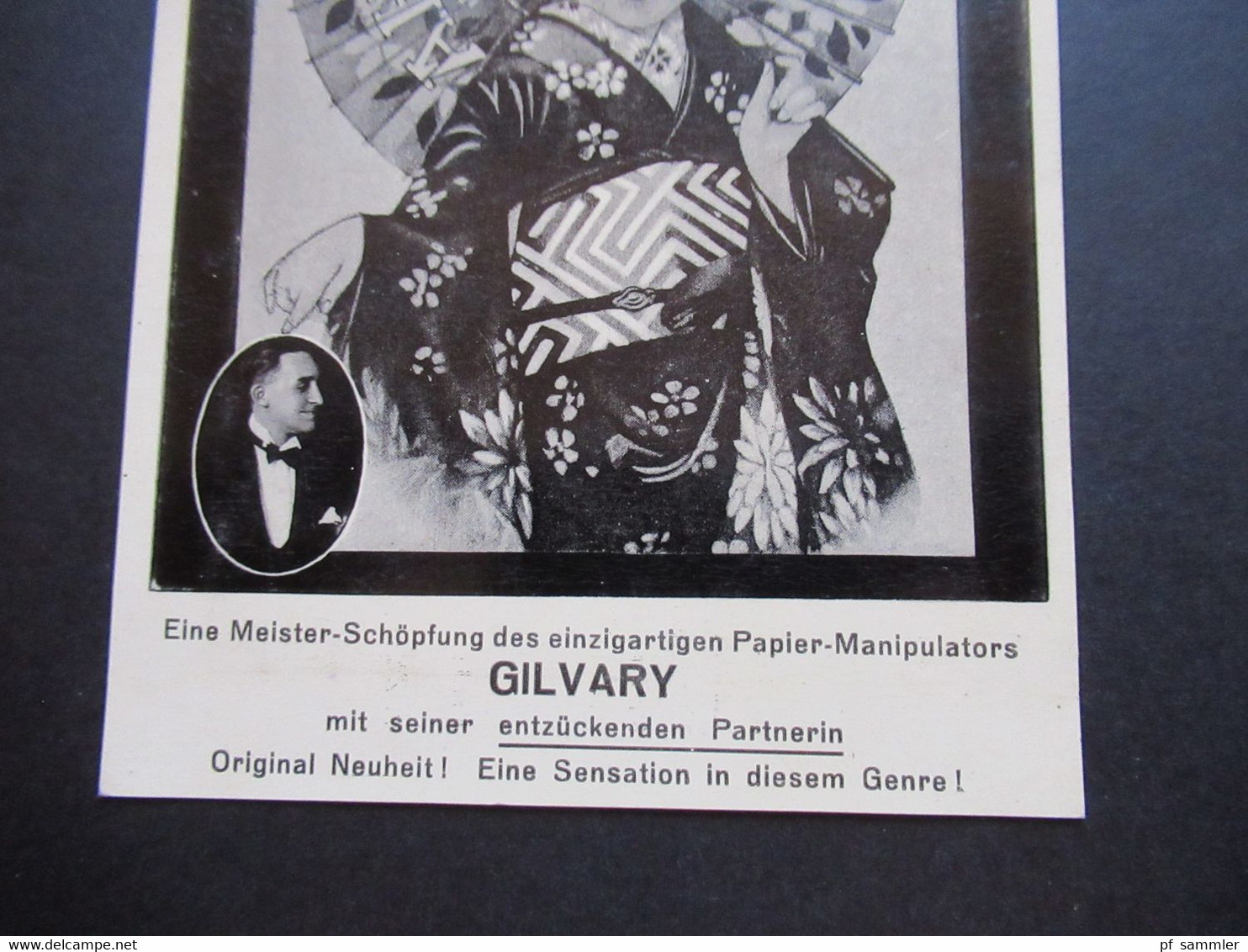 Ungarn 1936 Theater / Variete Cho-Cho-San Papier Manipulator Gilvary + Partnerin Budapest Variete Alpesi Falu - Théâtre