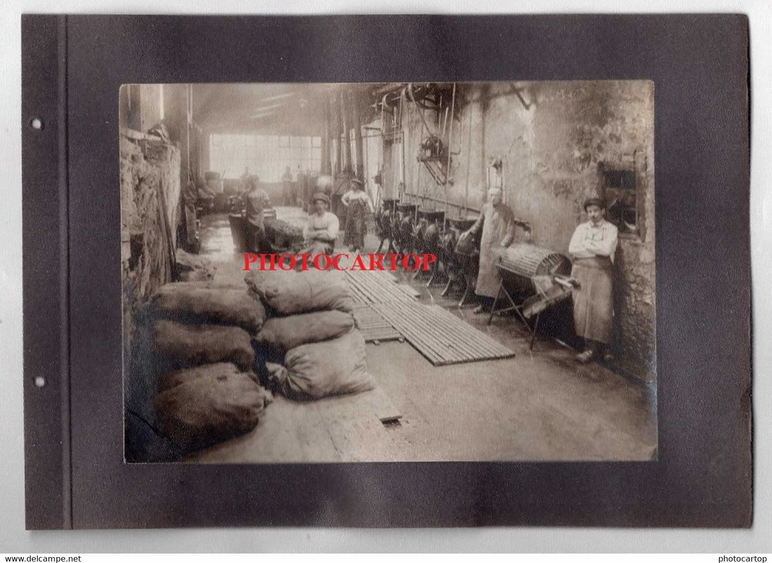 Album 1914-MULHOUSE-Commerce Emil CHRISTMANN-8 Grosses PHOTOS Collees-GUERRE 14-18-1 WK-France-68-Militaria- - Mulhouse