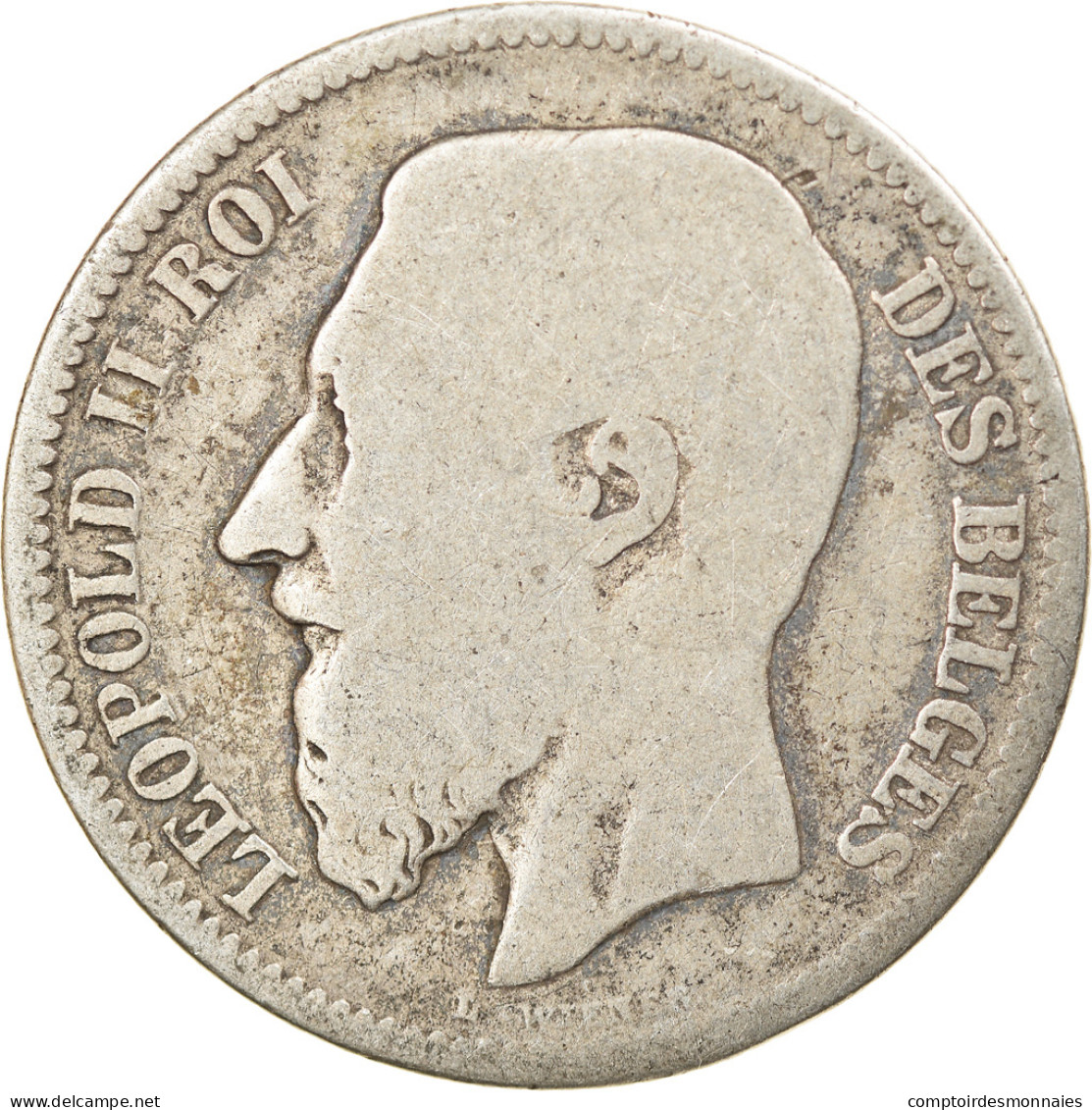 Monnaie, Belgique, Leopold II, 2 Francs, 2 Frank, 1867, TB, Argent, KM:30.2 - 2 Francs