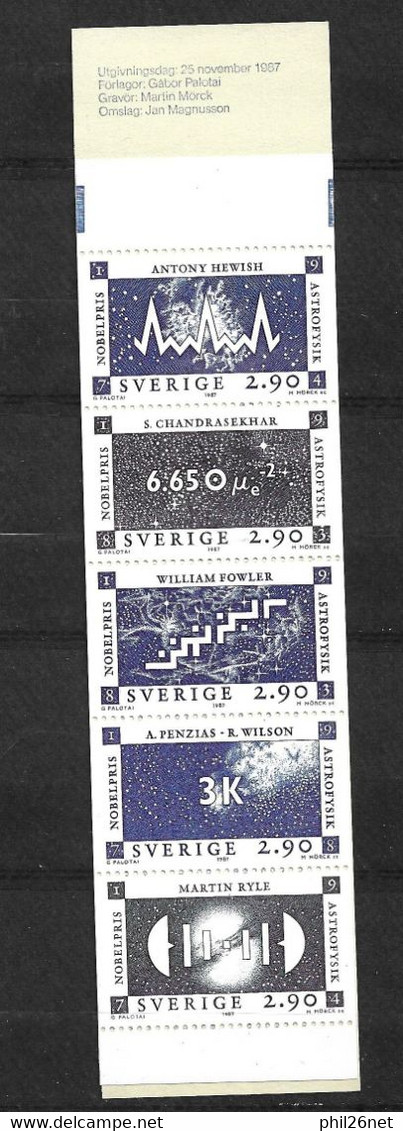 Suède Carnet N°C 1439 Prix Nobel Astrophysique Neuf  * * TB = MNH VF Non Plié Voir Scans  - Physik