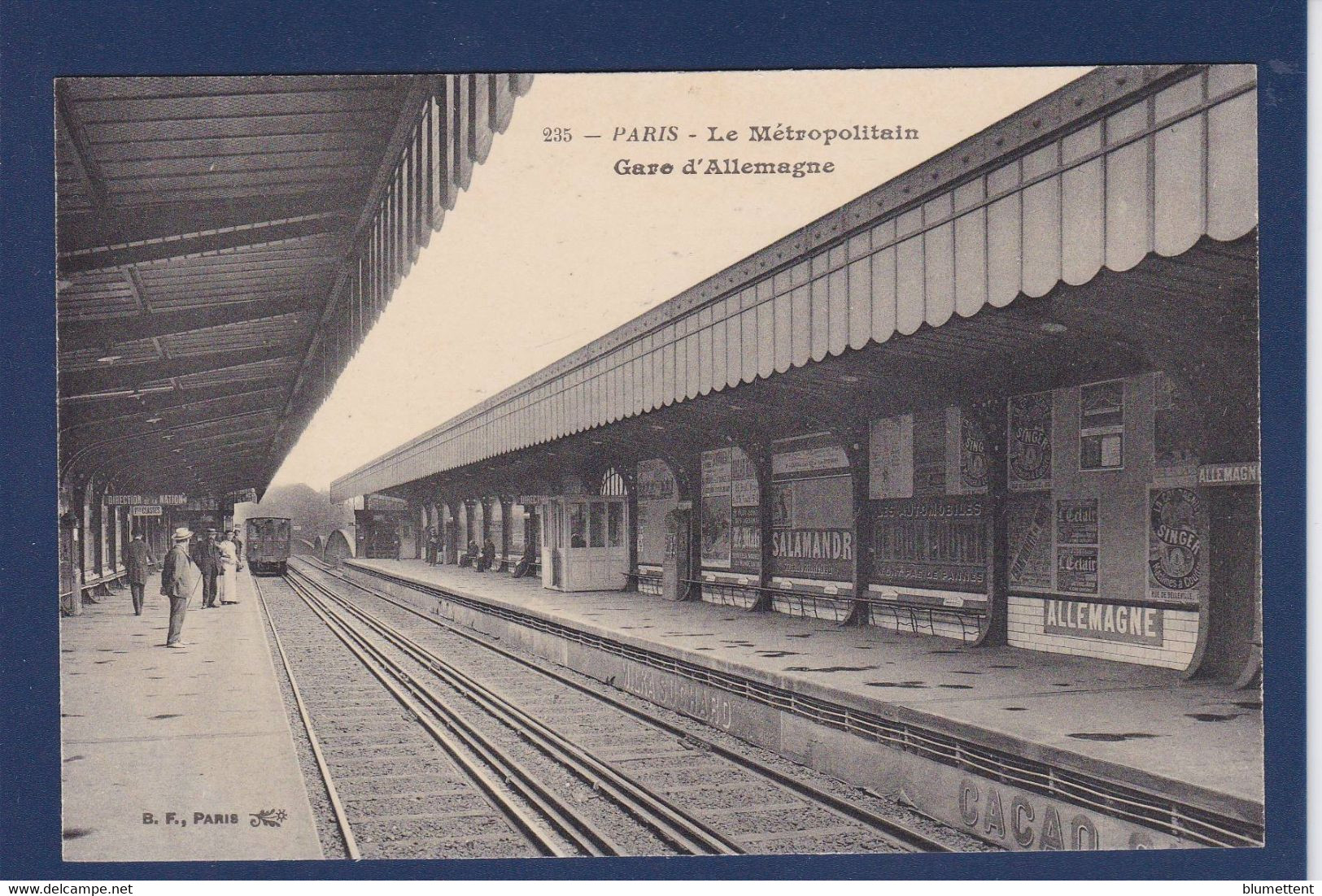 CPA Paris 75 Métro Métropolitain Non Circulé Gare D'Allemagne - Métro Parisien, Gares