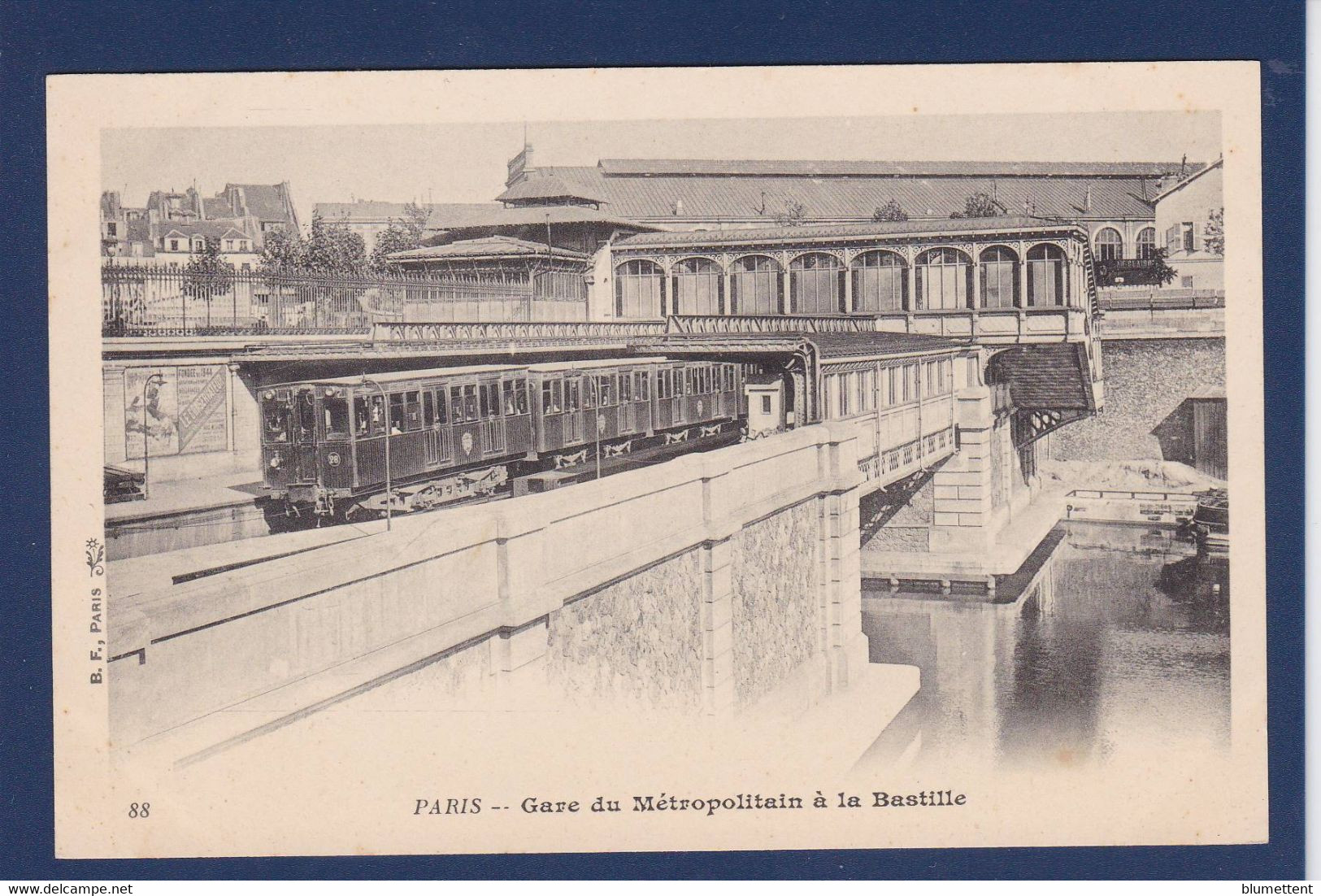 CPA Paris 75 Métro Métropolitain Non Circulé Gare Bastille - Stations, Underground