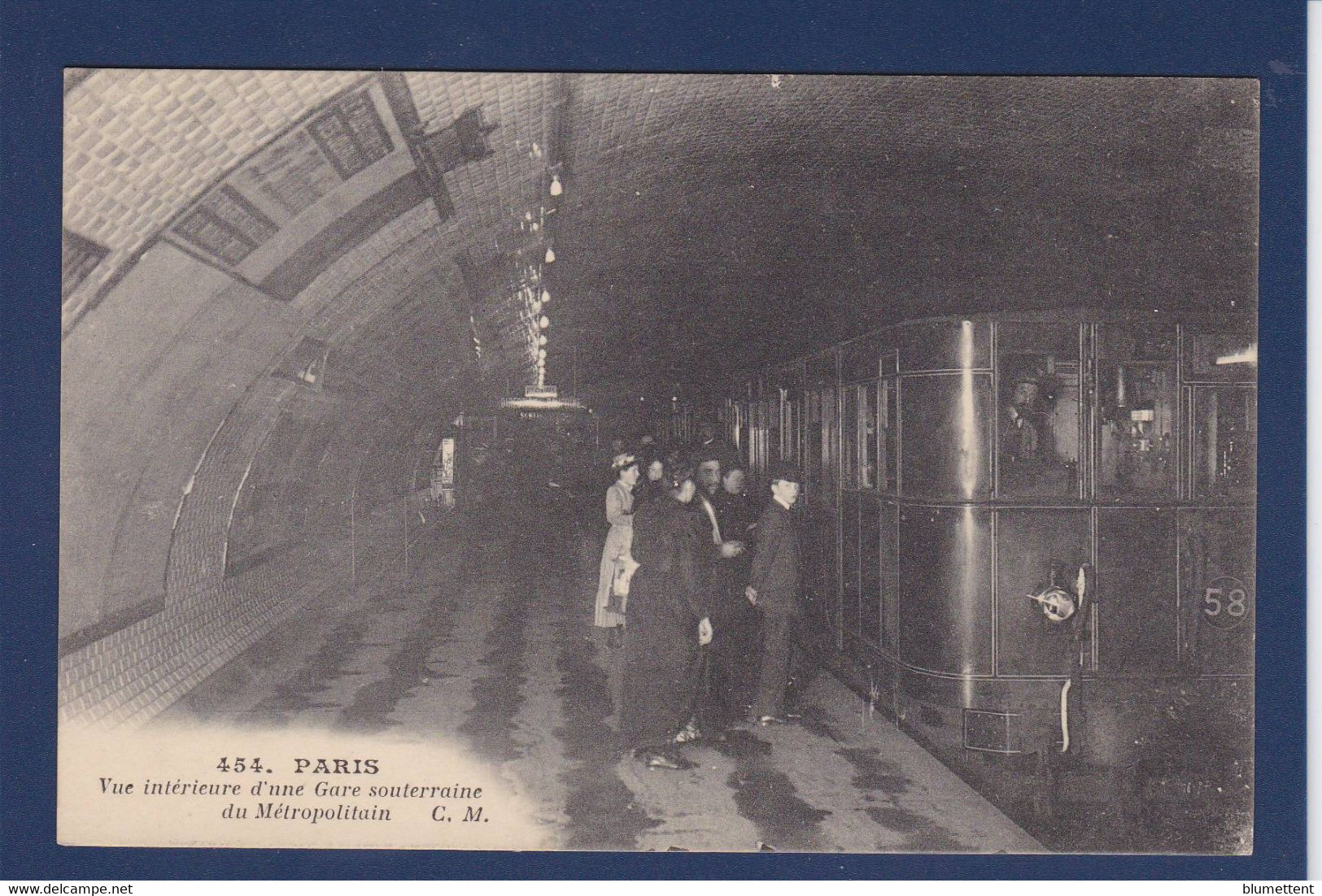 CPA Paris 75 Métro Métropolitain Non Circulé Gare - Métro Parisien, Gares