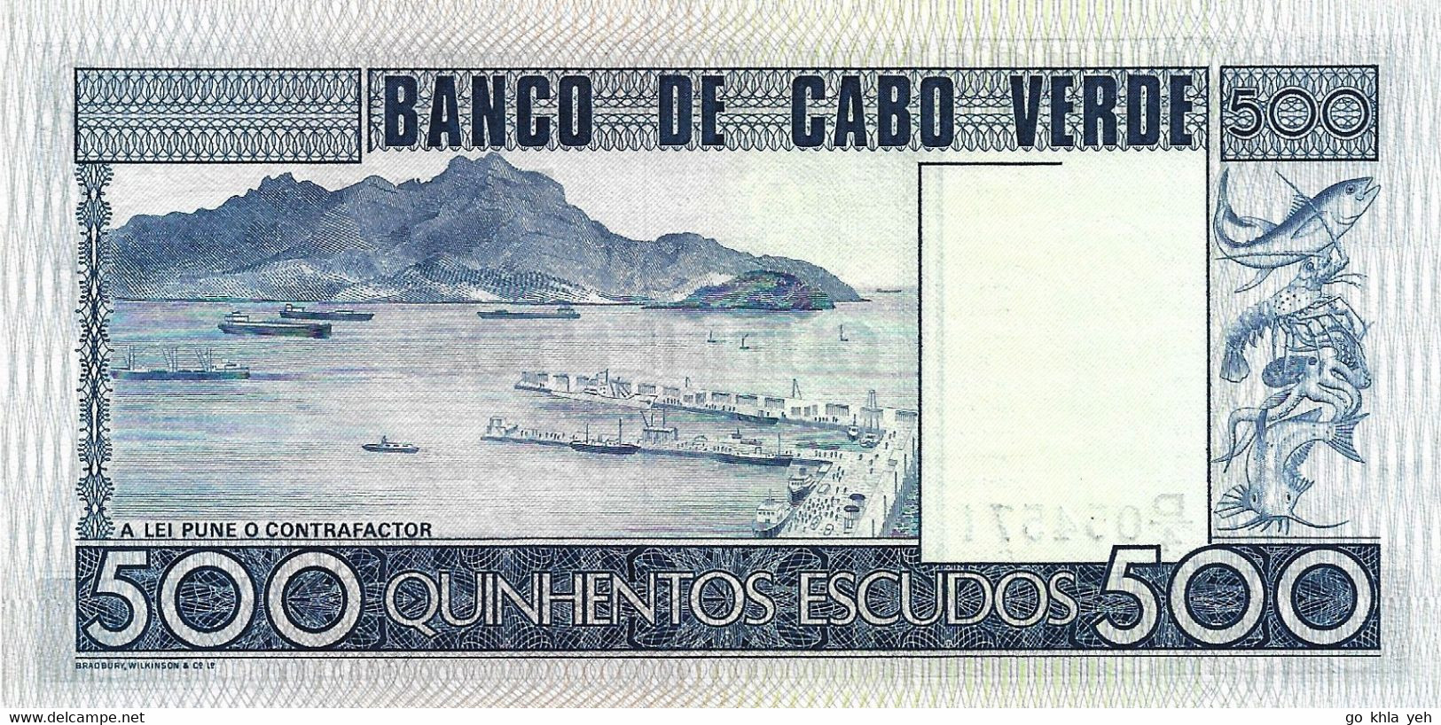 CAP VERT 1977 500 Escudo - P.55a Neuf UNC - Cabo Verde