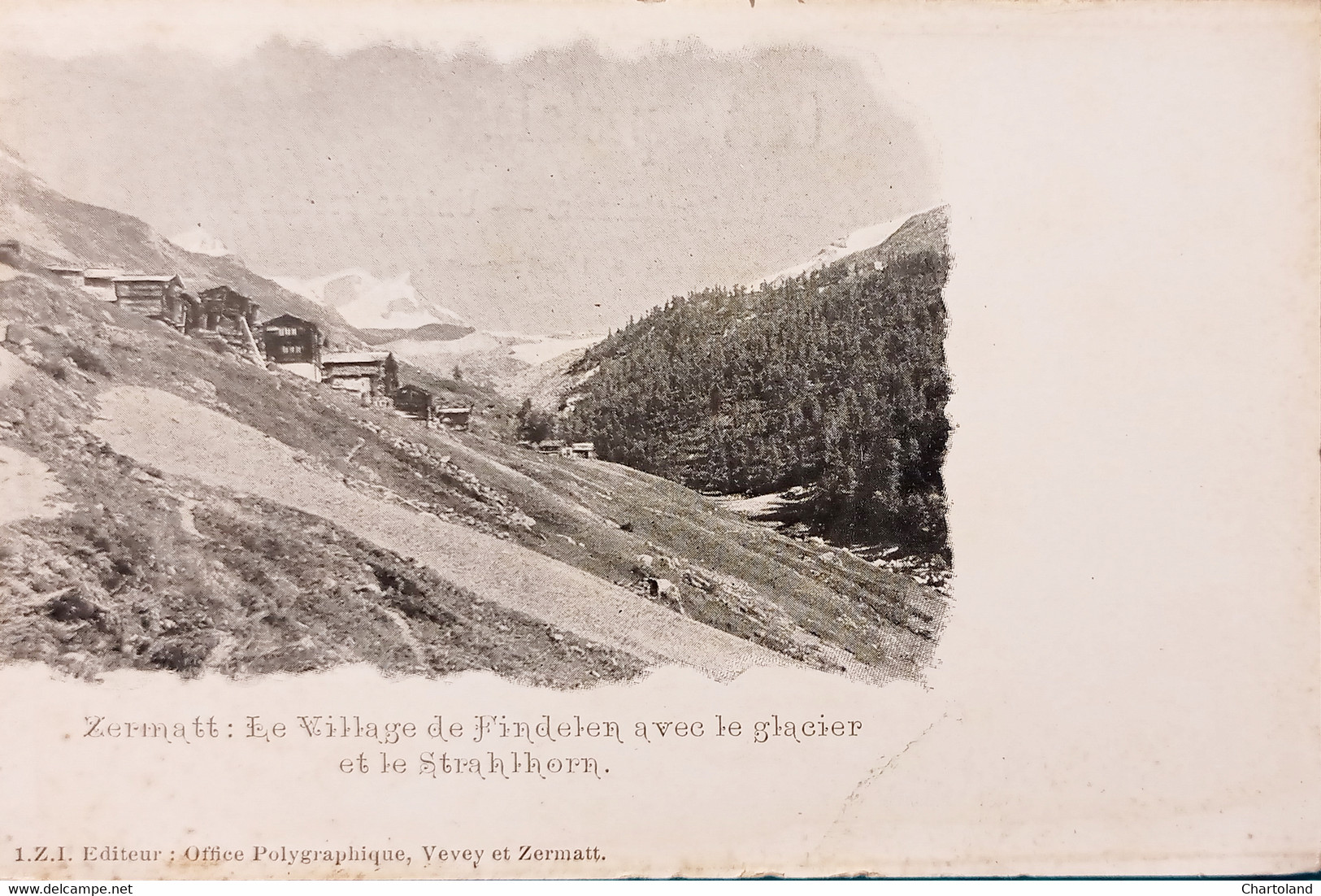 Cartolina - Svizzera - Zermatt - Le Village De Findelen - 1900 Ca. - Non Classificati