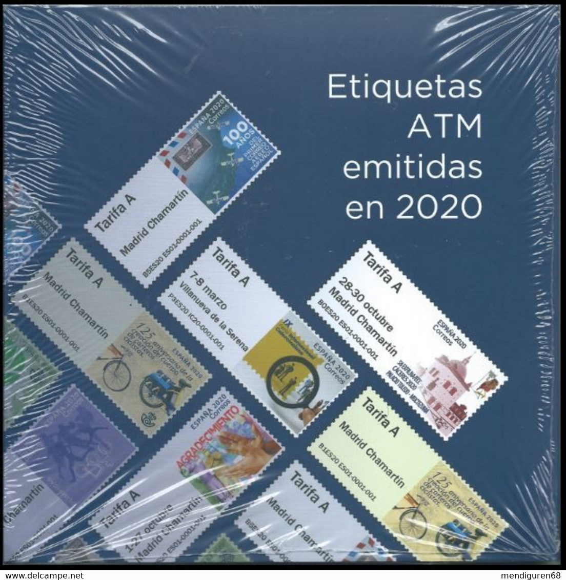 ESPAGNE SPANIEN SPAIN ESPAÑA 2020 YEAR BOOK WITH ALL ATM LABELS  TODOS LOS SELLOS ATM DEL AÑO MNH - Service