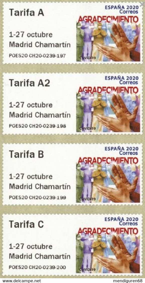 ESPAGNE SPANIEN SPAIN ESPAÑA 2020 YEAR BOOK WITH ALL ATM LABELS  TODOS LOS SELLOS ATM DEL AÑO MNH - Officials