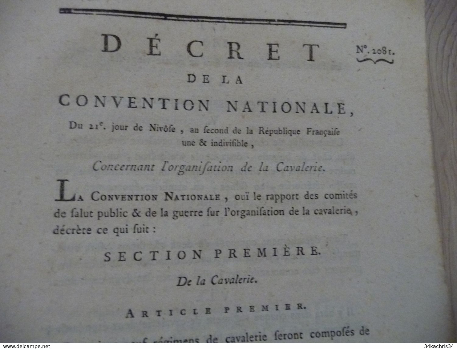 Révolution Décret  Convention Nationale 10/06/1793 Mode De Partage Des Biens Communaux - Wetten & Decreten