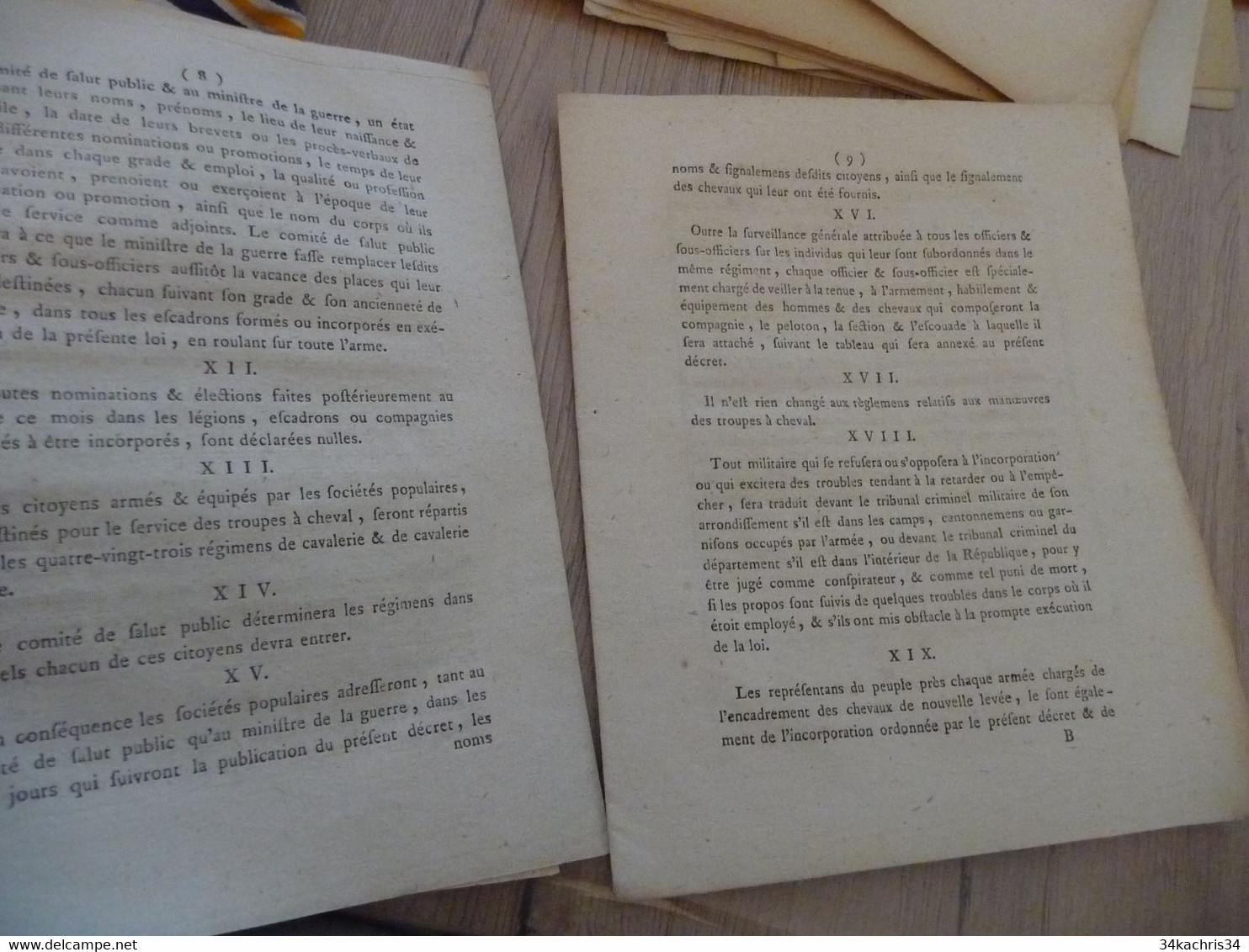 Révolution Décret  Convention Nationale 10/06/1793 Mode De Partage Des Biens Communaux - Wetten & Decreten