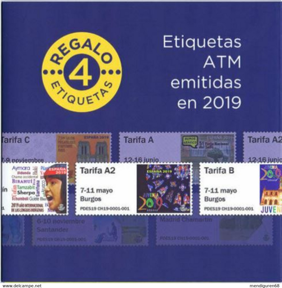 ESPAGNE SPANIEN SPAIN ESPAÑA 2090 YEAR BOOK WITH ALL ATM LABELS MNH - Servizi