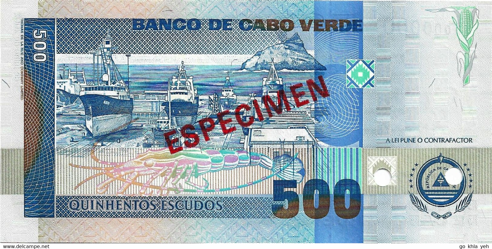 CAP VERT 2002 500 Escudo (JQ000000) - P.64s Neuf UNC - Capo Verde