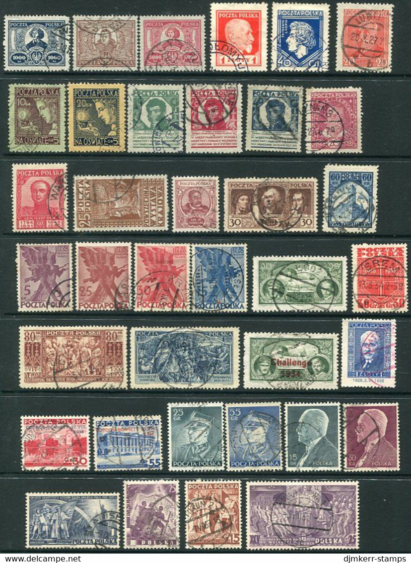 POLAND 1923-39 Range Of Commemorative Issues, Used - Used Stamps