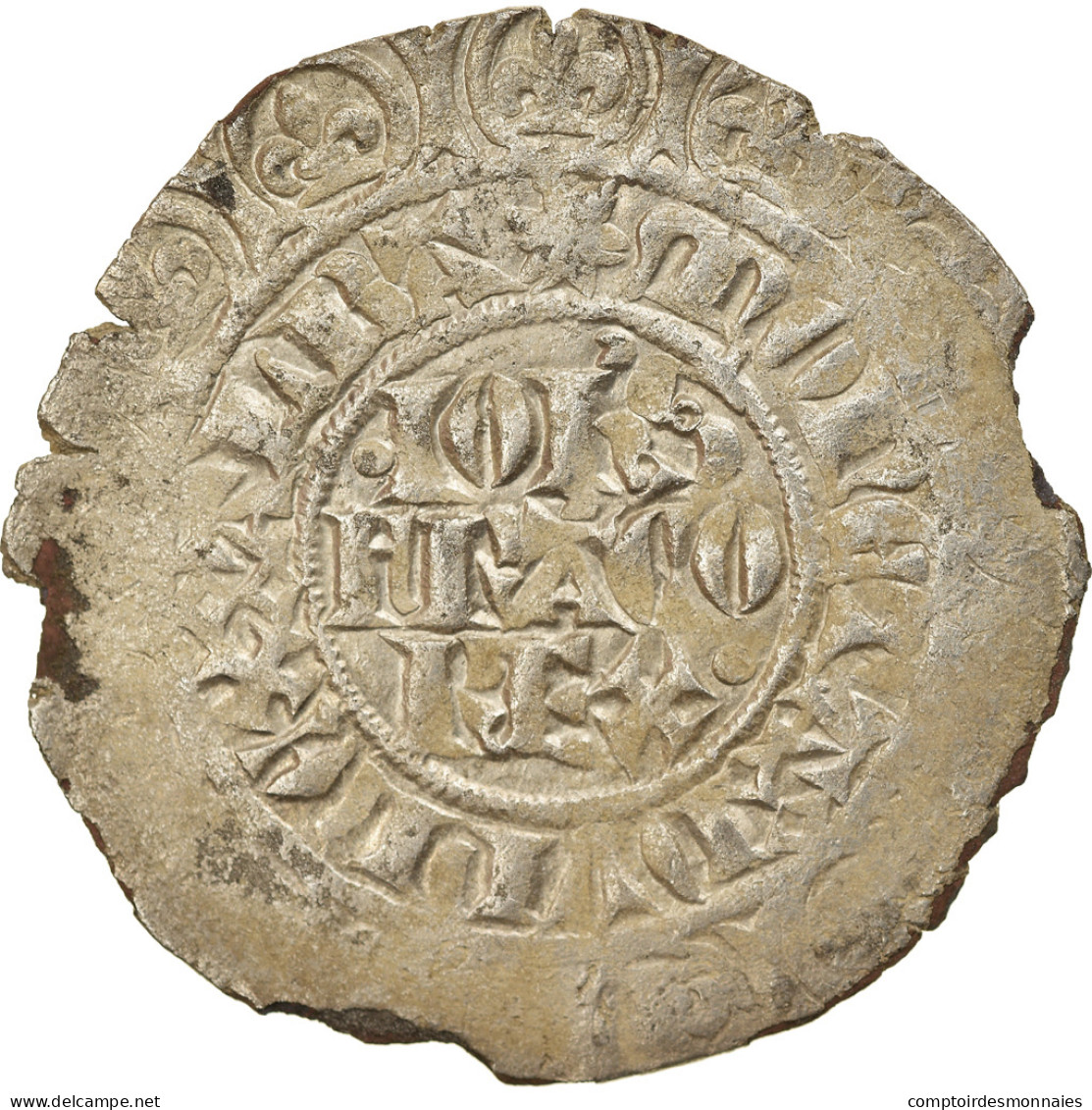 Monnaie, France, Jean II Le Bon, Gros à L’étoile, 1360, TTB, Billon - 1350-1364 Giovanni II Il Buono