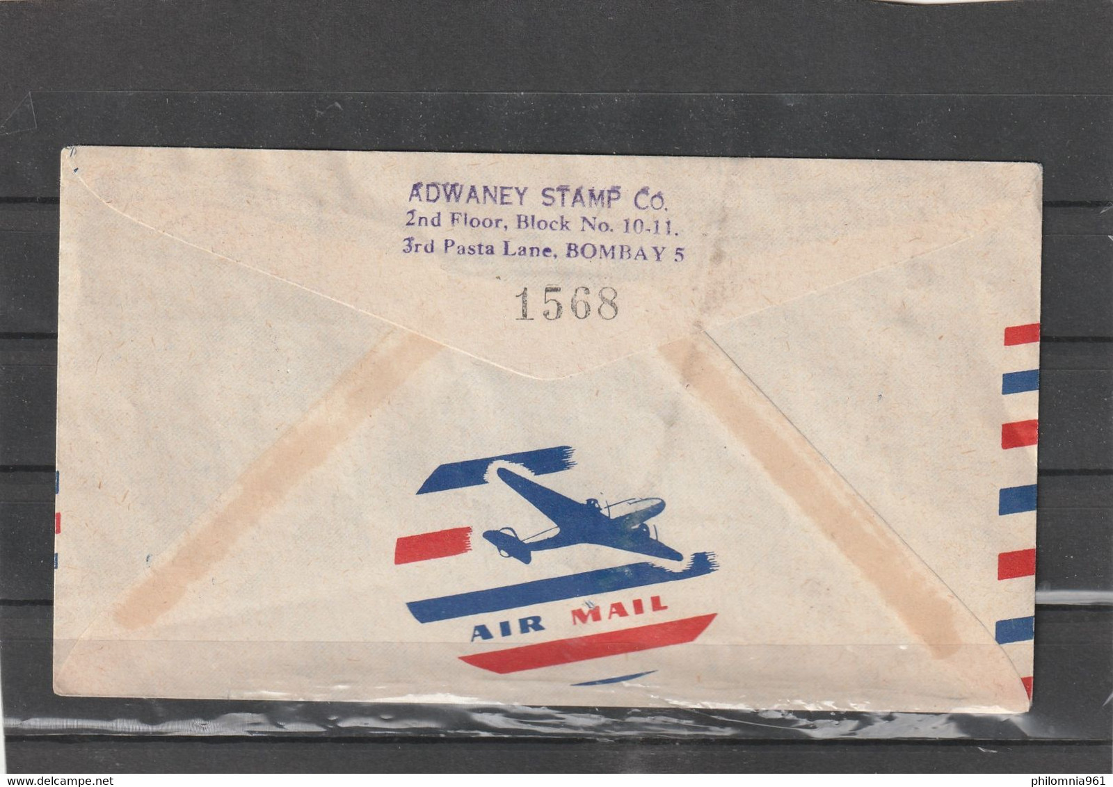 India FIRST FLIGHT COVER Bombay-London "BY RAJPUT PRINCESS" 1948 - Luftpost