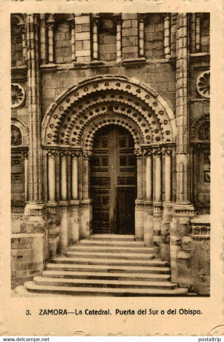 Zamora La Catedral Puerta Del Sur O Del Obispo Castilla Y León. España Spain - Zamora