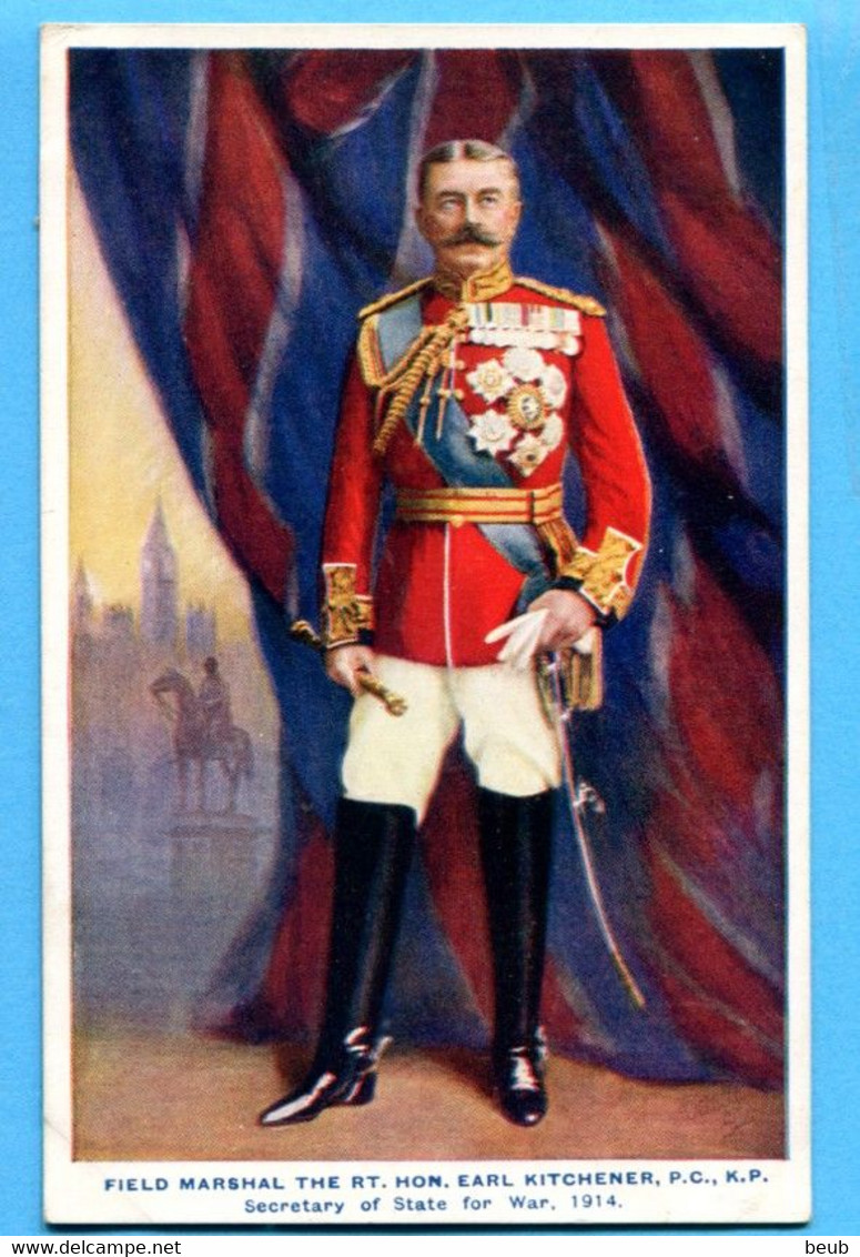 Tuck's Post Card  N° 8721 - Oilette - Série "War Notability" : Field Marshal Kitchener - Guerre 1914-18