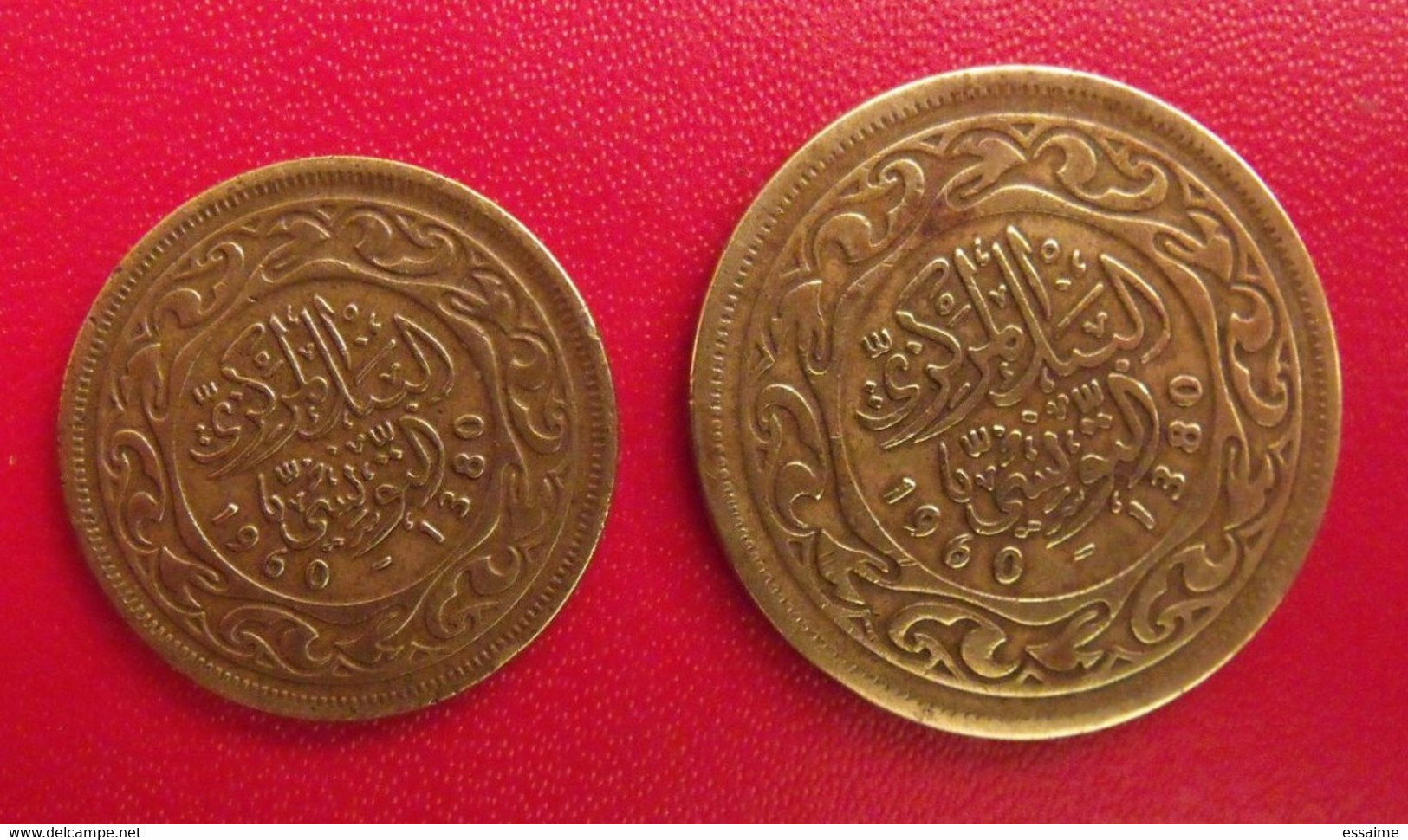 2 Pièces De Tunisie. 20 & 100 Millim 1960 - Tunisie