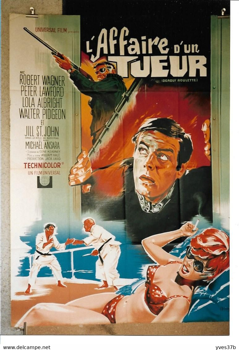 " L' AFFAIRE D UN TUEUR" Robert WAGNER, Walter PIGEON....- 1967 - 40x80 - TTB - Affiches & Posters