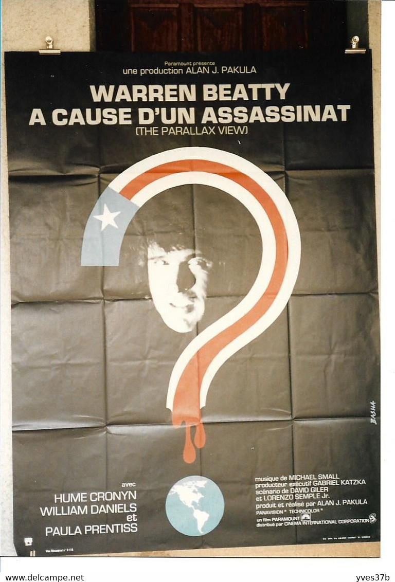 "A CAUSE D'UN ASSASSINAT" Warren Beatty...1974 - 40x54 - TTB - Posters