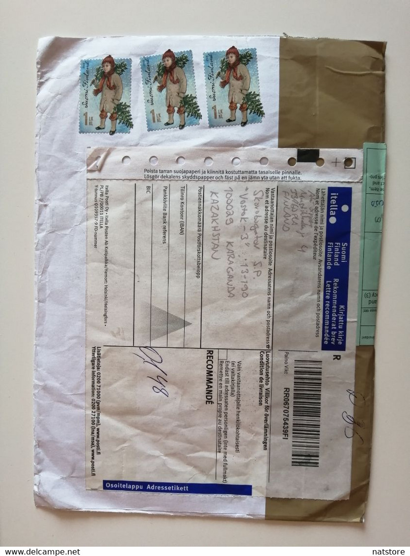 FINLAND. COVER WITH STAMPS  ..PAST MAIL..REGISTERED.. - Briefe U. Dokumente