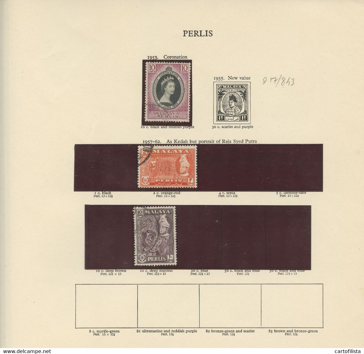 PERLIS , Used, Lot From 1957 To 1962   (Lot 843.A) - Perlis