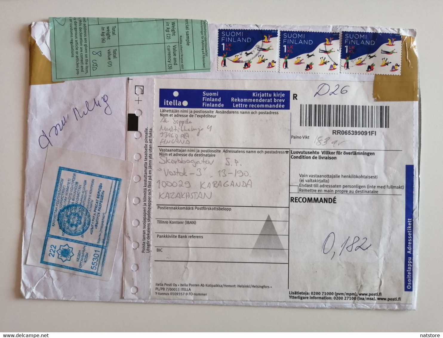 FINLAND.. COVER WITH STAMPS  ..PAST MAIL.. - Brieven En Documenten